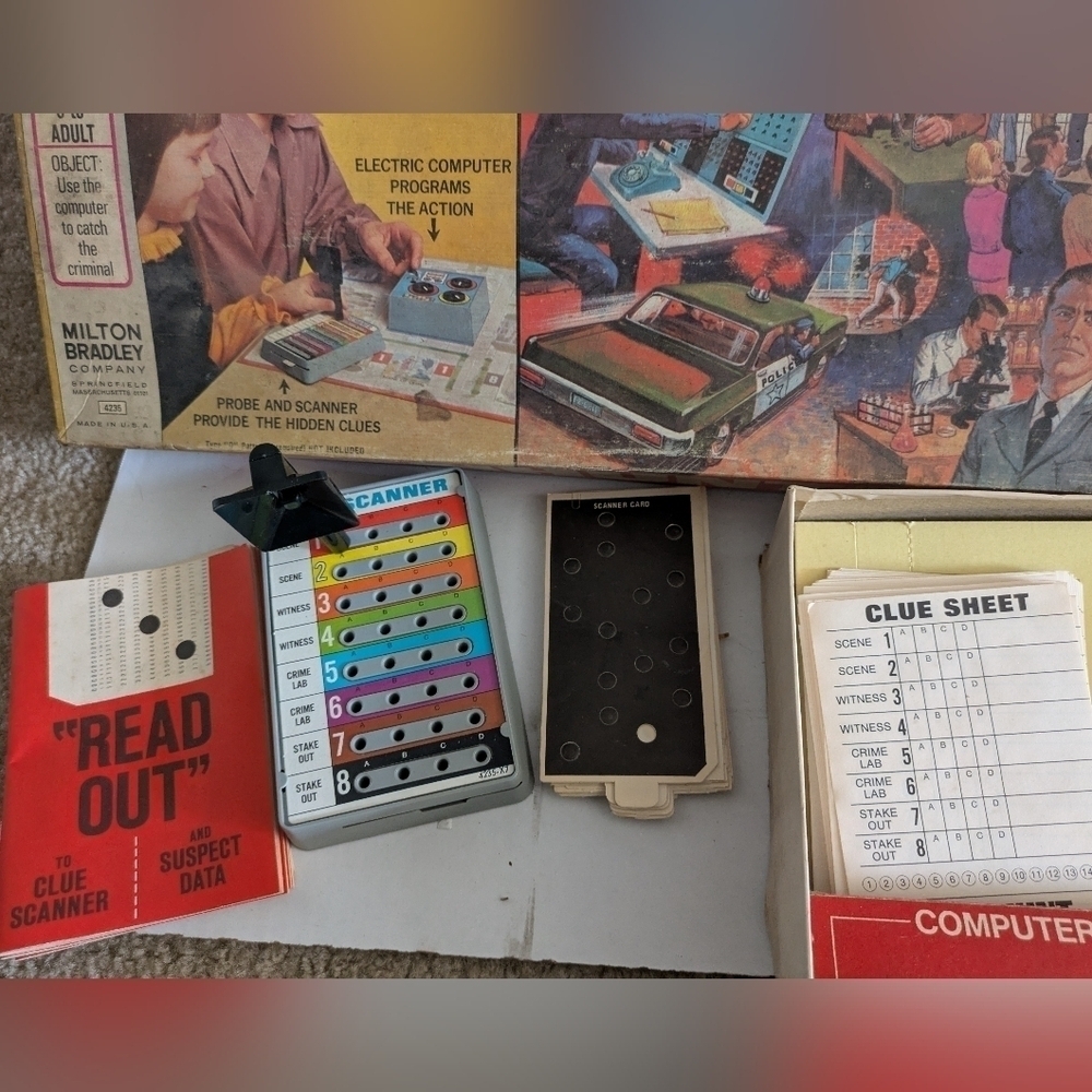 Vintage Manhunt Board Game Milton Bradley vintage - Picture 3 of 5